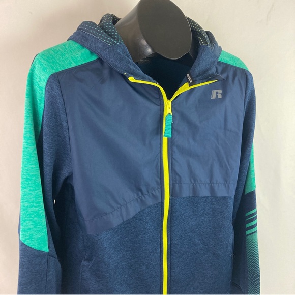 Russell Athletic Jackets & Blazers - Russell Dri-Power 360 Running Jacket Blue Cove Heather Size XXL